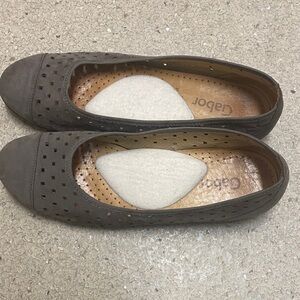 Gabor Women's Gray Perforated Loafers
